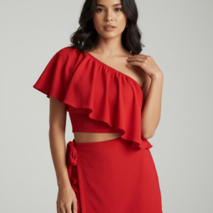 Conjunto dos piezas Rojo M/L