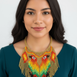 collar pajaros mostacilla