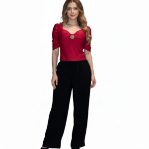 polera viscolycra roja