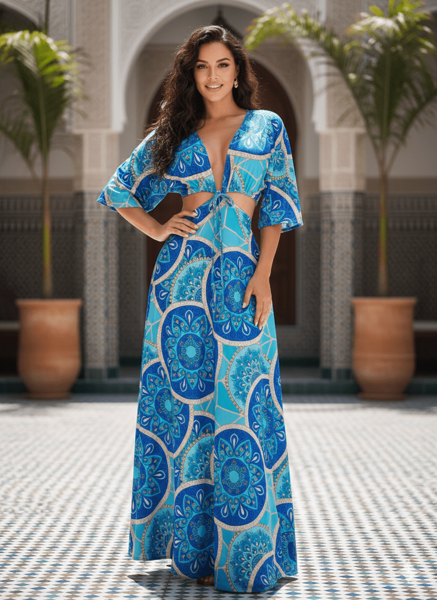 Vestido Estampado Viscolycra