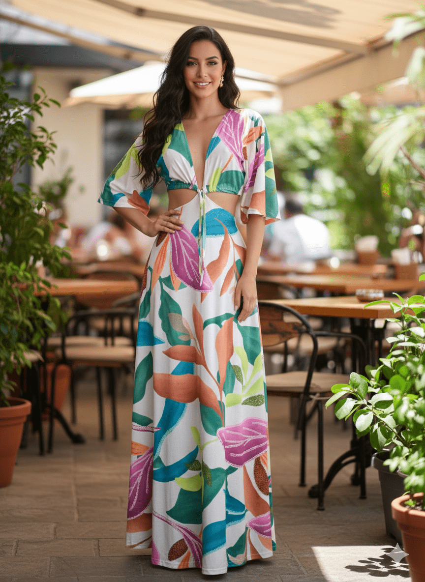 Vestido Estampado Viscolycra