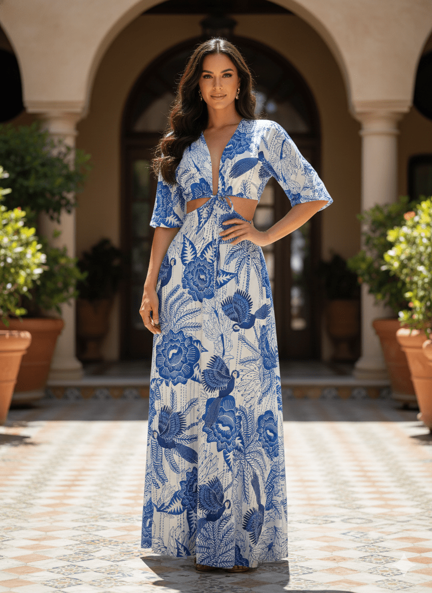 Vestido Estampado Viscolycra