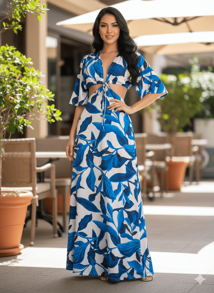 Vestido Estampado Viscolycra