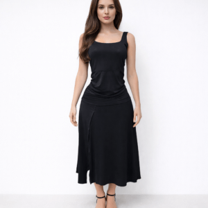 vestido negro viscolycra